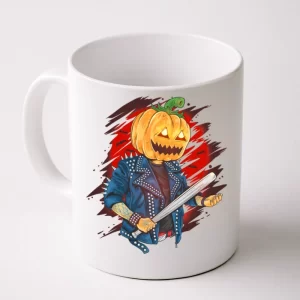 Biker Pumpkin Cool Halloween Coffee Mug