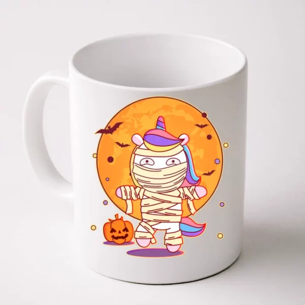 Cute Funny Halloween Unicorn Mummy Coffee Mug