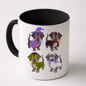 Cute Halloween Dachshunds Coffee Mug