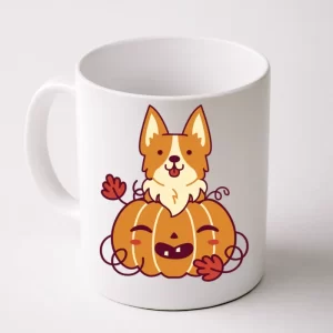 Cute Pumpkin Corgi Dog Halloween Coffee Mug