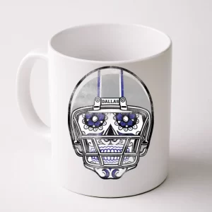 Dallas Football Halloween Skull Coffee Mug