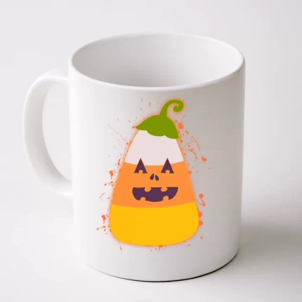 Funny Halloween Candy Corn Pumpkin Coffee Mug