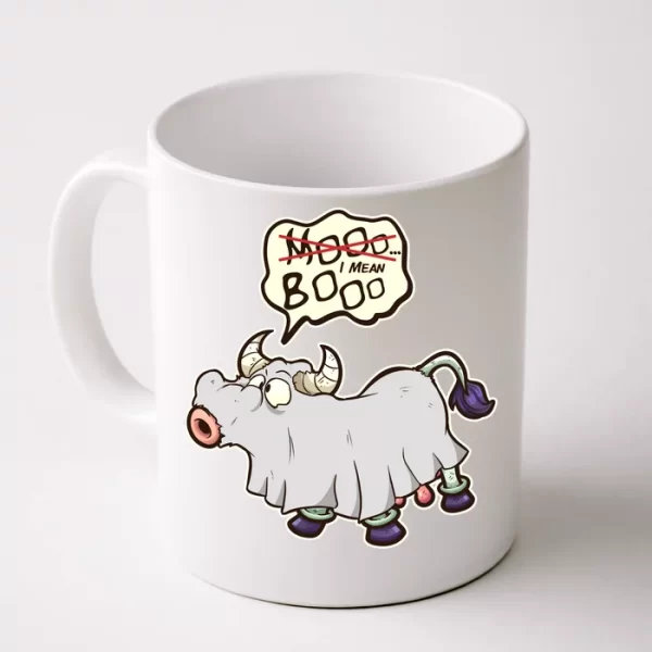 Funny Halloween Cow Moo I Mean Boo Coffee Mug