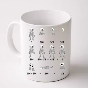 Funny Halloween Math Equations Skeletons Coffee Mug