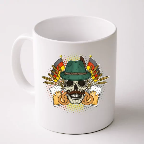 Funny Oktoberfest Halloween Skull Coffee Mug