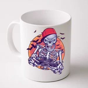 Halloween Video Gamer Skeleton Coffee Mug