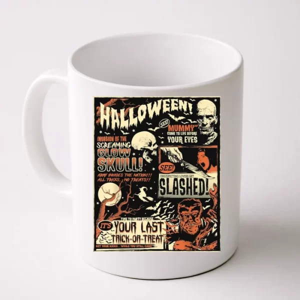 Halloween Vintage Poster Horror Movies Comic Coffee Mug