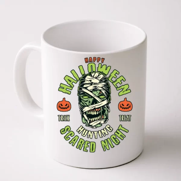 Happy Halloween Scared Night Mummy Coffee Mug