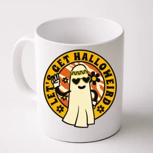 Let'S Get Halloweird 60S Hippie Ghost Halloween Coffee Mug