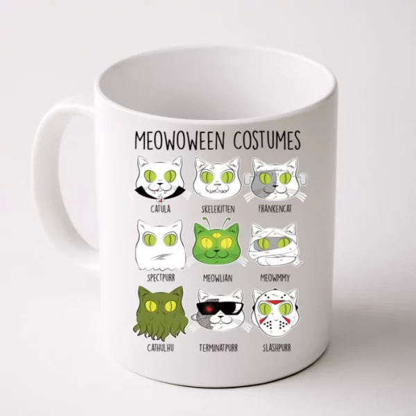 Meowoween Costumes Funny Cat Halloween Coffee Mug