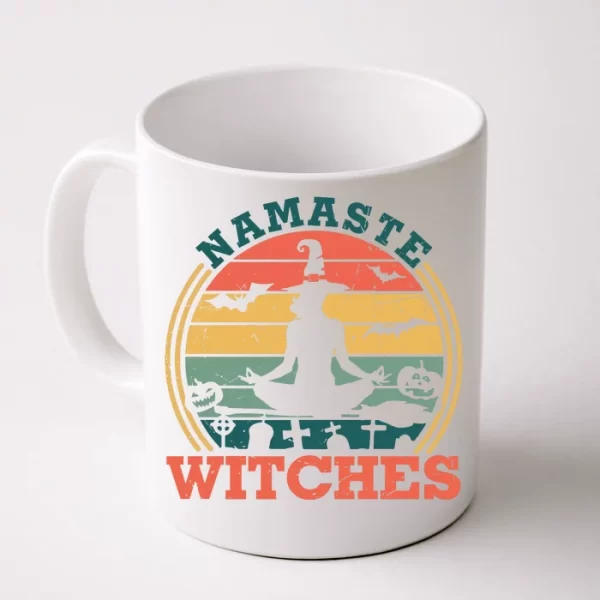 Namaste Witches Meditation Halloween Design Coffee Mug