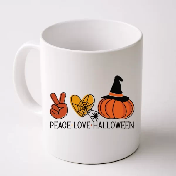 Peace Love Halloween Coffee Mug