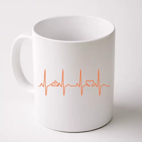 Pumpkin Halloween Heartbeat Pulse Coffee Mug