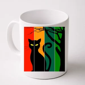 Retro Halloween Cat Coffee Mug