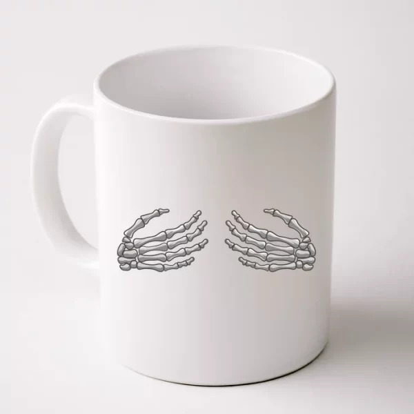 Skeleton Hands Breast Halloween Coffee Mug