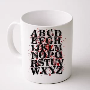 Spooky Halloween Alphabet Letters Coffee Mug