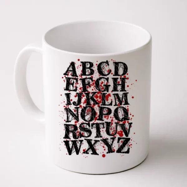 Spooky Halloween Alphabet Letters Coffee Mug