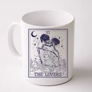 The Lovers Skeleton Tarot Card Vi Vintage Halloween Coffee Mug