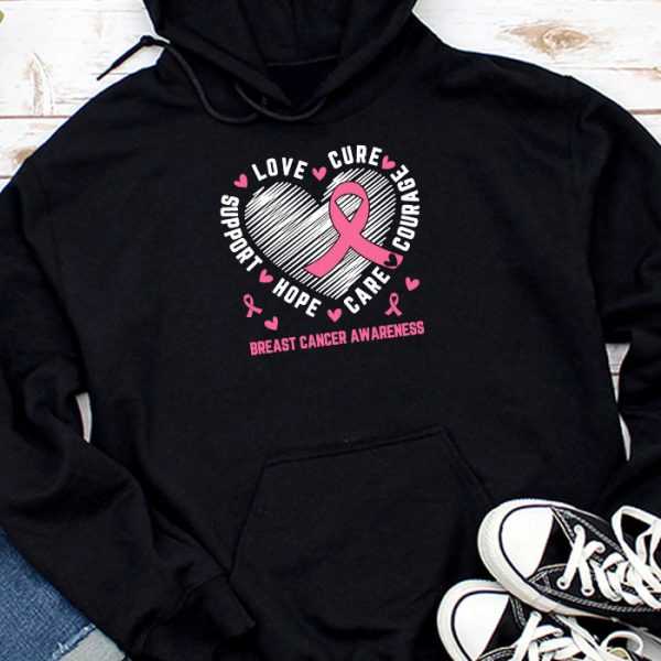 Breast Cancer Support Pink Ribbon Breast Cancer Awareness Hoodie TH918