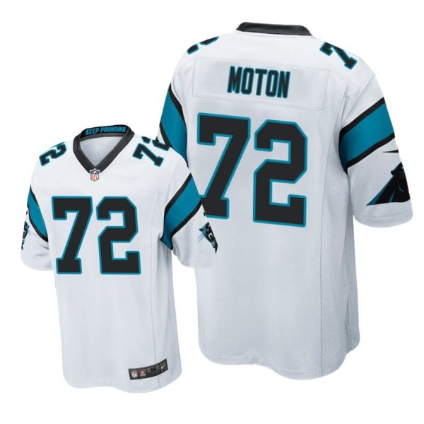 Carolina Panthers #72 White Men Taylor Moton Game Jersey