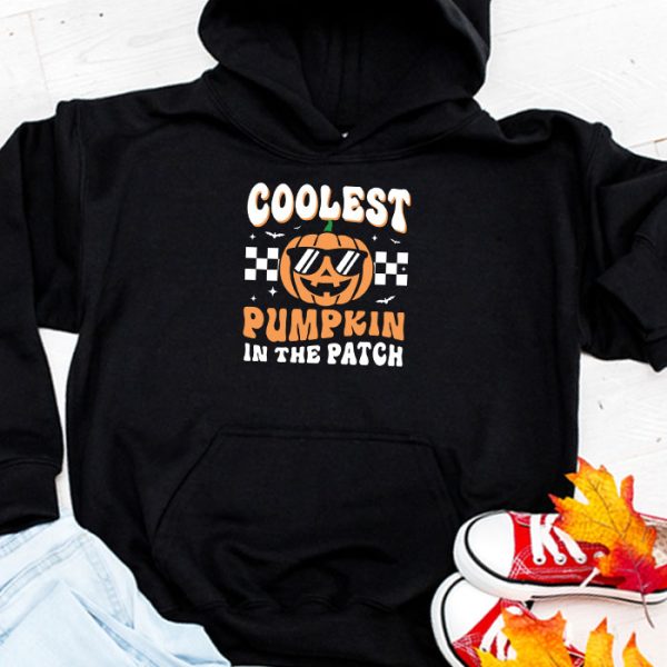 Coolest Pumpkin In The Patch Toddler Kids Boys Halloween Hoodie TH647