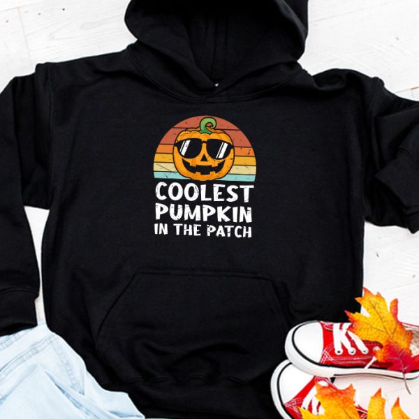 Coolest Pumpkin In The Patch Toddler Kids Boys Halloween Hoodie TH649