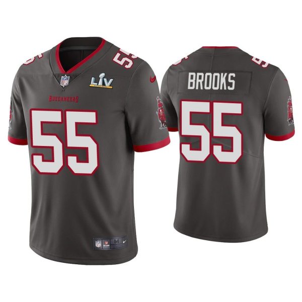 Derrick Brooks Tampa Bay Buccaneers Super Bowl LV Pewter Vapor Limited Jersey