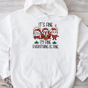 It's Fine I'm Fine Everything Is Fine Christmas Santa Kids Hoodie TH838