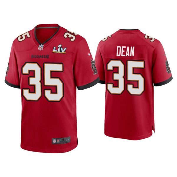Jamel Dean Tampa Bay Buccaneers Super Bowl LV Red Game Jersey