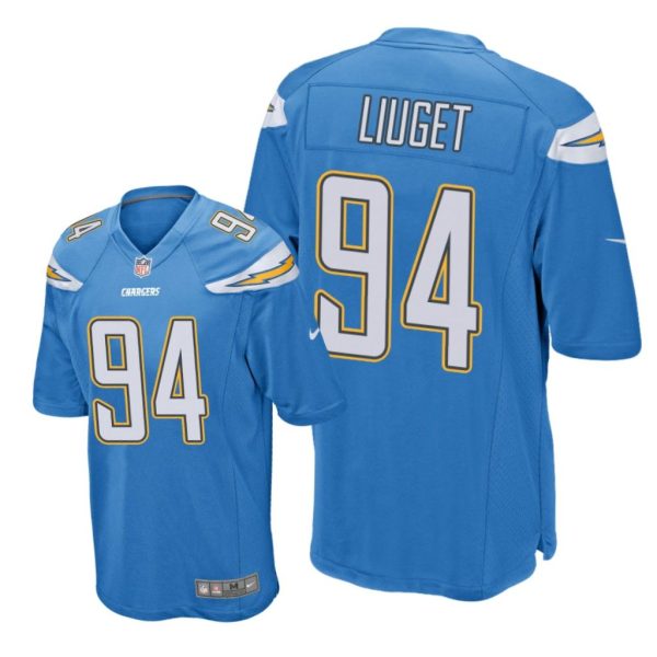 Los Angeles Chargers #94 Powder Blue Men Corey Liuget Game Jersey
