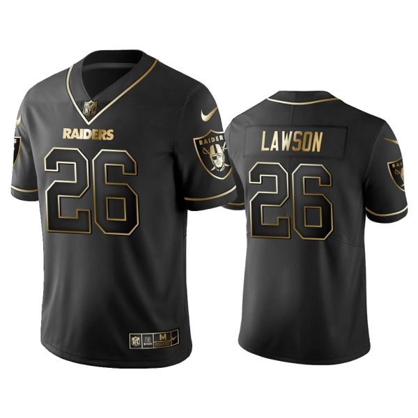 Men 2019 Golden Edition Vapor Limitd Raiders Nevin Lawson Black Jersey
