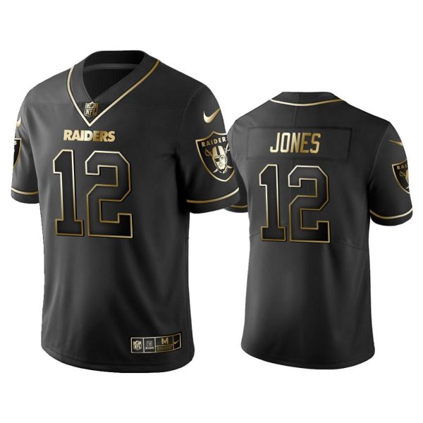 Men 2019 Golden Edition Vapor Limitd Raiders Zay Jones Black Jersey
