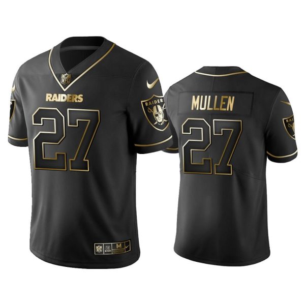 Men 2019 Golden Edition Vapor Limited Raiders Trayvon Mullen Black Jersey
