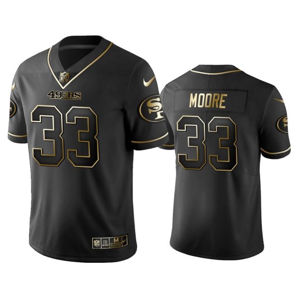 Men 2019 Golden Edition Vapor Untouchable Limited San Francisco 49ers #33 Tarvarius Moore Black Jersey