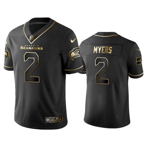 Men 2019 Golden Edition Vapor Untouchable Limited Seattle Seahawks #2 Jason Myers Black Jersey