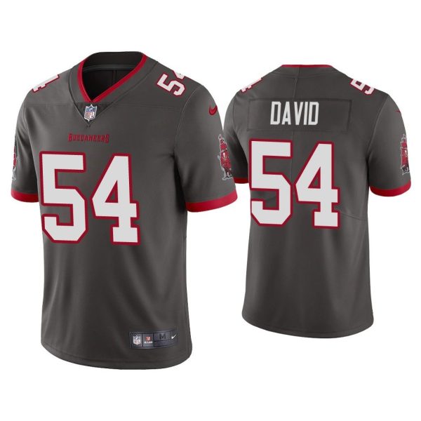 Men 2020 Lavonte David Tampa Bay Buccaneers Pewter Vapor Limited Jersey