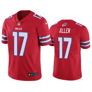 Men Buffalo Bills Josh Allen #17 Red Color Rush Limited Jersey