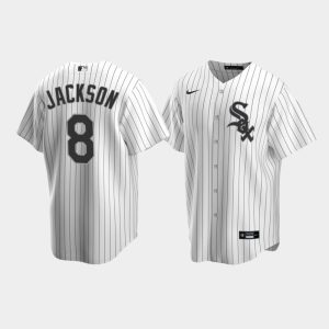 Men Chicago White Sox #8 Bo Jackson White Replica Home Jersey