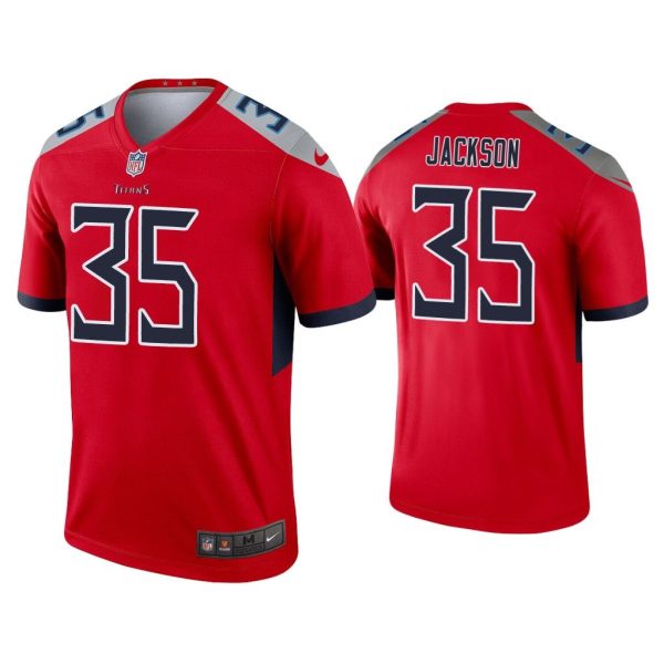 Men Chris Jackson Tennessee Titans Red Inverted Legend Jersey