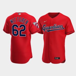 Men Cleveland Guardians Alternate Nick Wittgren Red Jersey