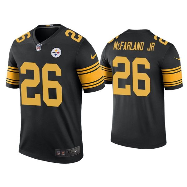 Men Color Rush Legend Anthony McFarland Jr. Pittsburgh Steelers Black Jersey