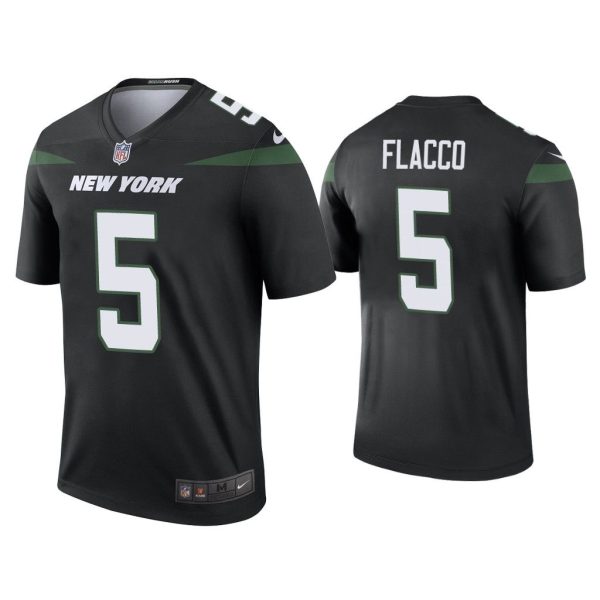 Men Color Rush Legend Joe Flacco New York Jets Black Jersey