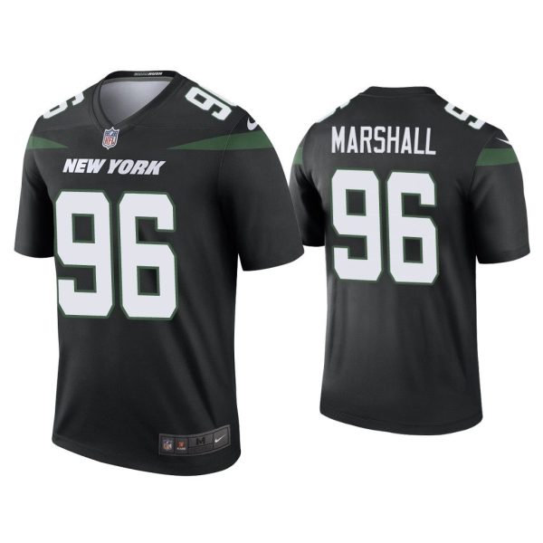 Men Color Rush Legend Jonathan Marshall New York Jets Black Jersey