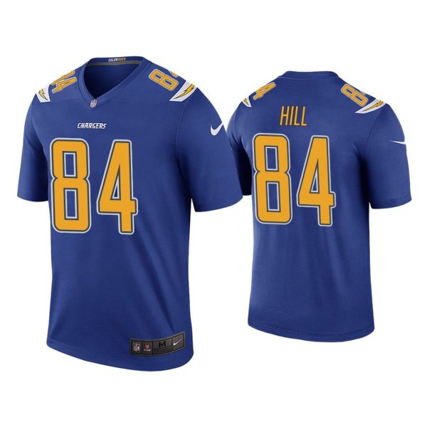 Men Color Rush Legend K.J. Hill Los Angeles Chargers Royal Jersey