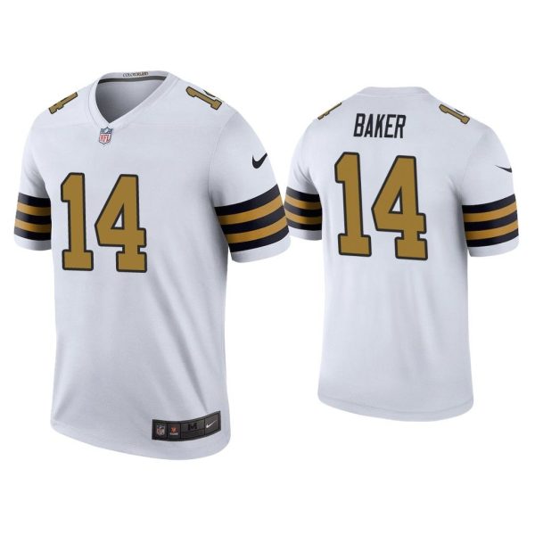 Men Color Rush Legend Kawaan Baker New Orleans Saints White Jersey