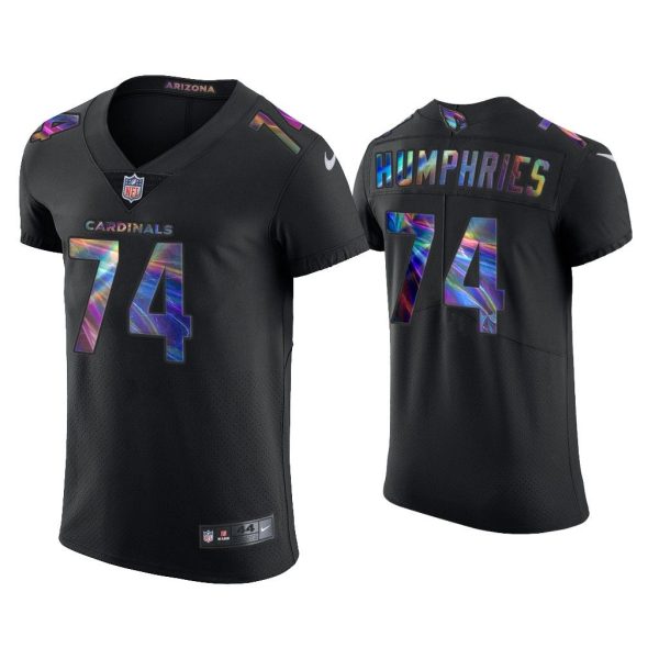 Men D.J. Humphries Arizona Cardinals Black Golden Edition Holographic Jersey