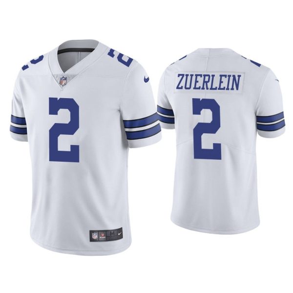 Men Dallas Cowboys Greg Zuerlein Vapor Limited White Jersey