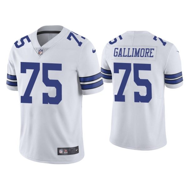 Men Dallas Cowboys Neville Gallimore Vapor Limited White Jersey