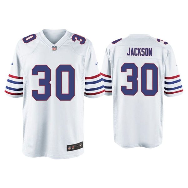 Men Dane Jackson Buffalo Bills White Alternate Game Jersey