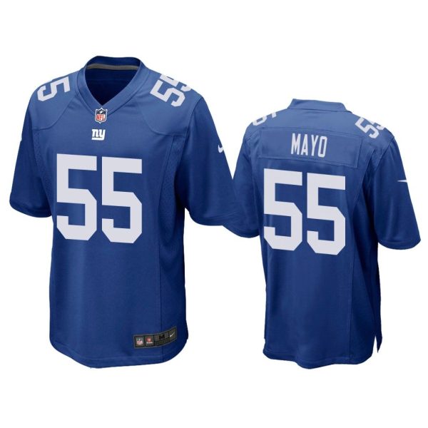 Men David Mayo New York Giants Royal Game Jersey